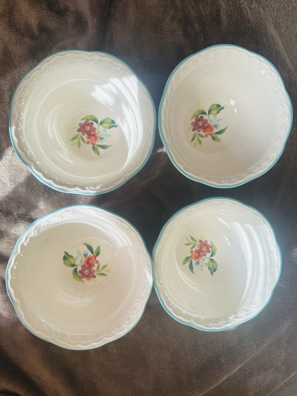 The Pioneer Woman 4 Piece Dip Bowl Set Ceramic Dish Plate